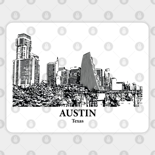 Austin - Texas Magnet by Lakeric